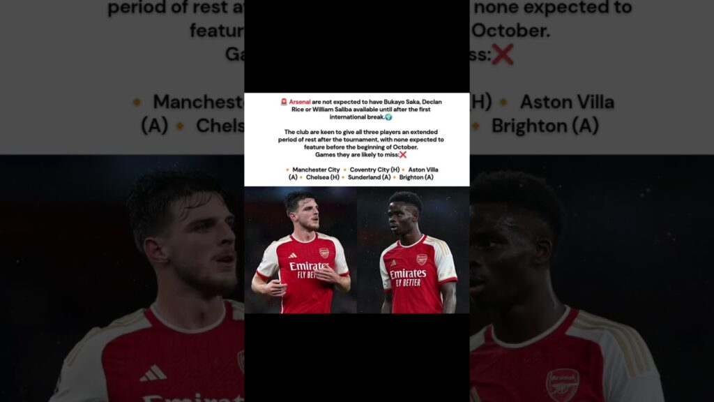 Arsenal Declan Rice Bukayo Saka William Saliba France England News #fifaworldcup #premierleague