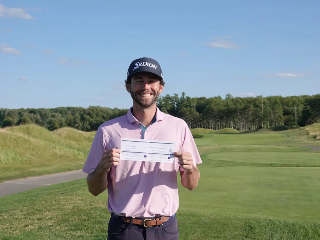 Scott Stevens shoots 59 on PGA Tour Americas with girlfriend working as his caddie