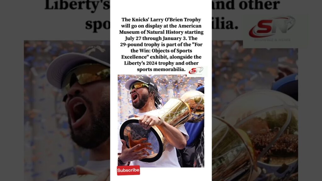 Knicks Trophy Heads to Museum#shorts #viral #foryou #news