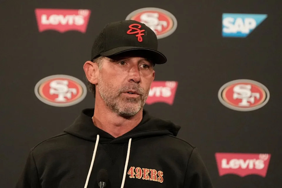 The new details revealed Sunday underscored the secrecy and uncertainty surrounding the car crash that left Kyle Shanahan bleeding from the head, concussed and with multiple broken bones. AP Photo/Jeff Chiu