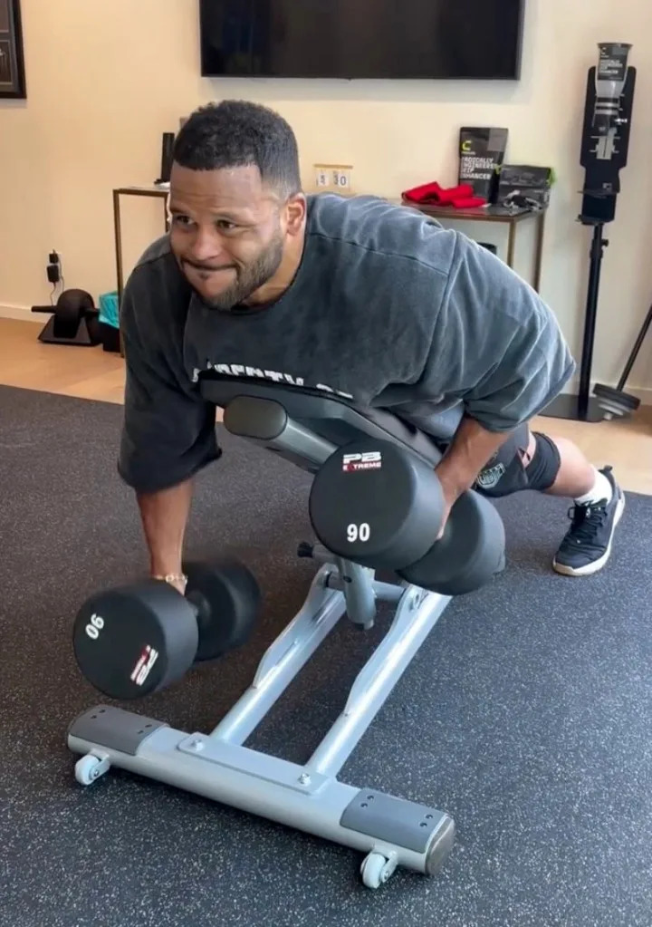 Aaron Donald drops workout video as Rams comeback rumors reach new heights. Instagram/aarondonald99