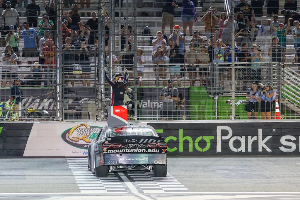 Justin Allgaier wins NASCAR O’Reilly race at EchoPark in July 2026