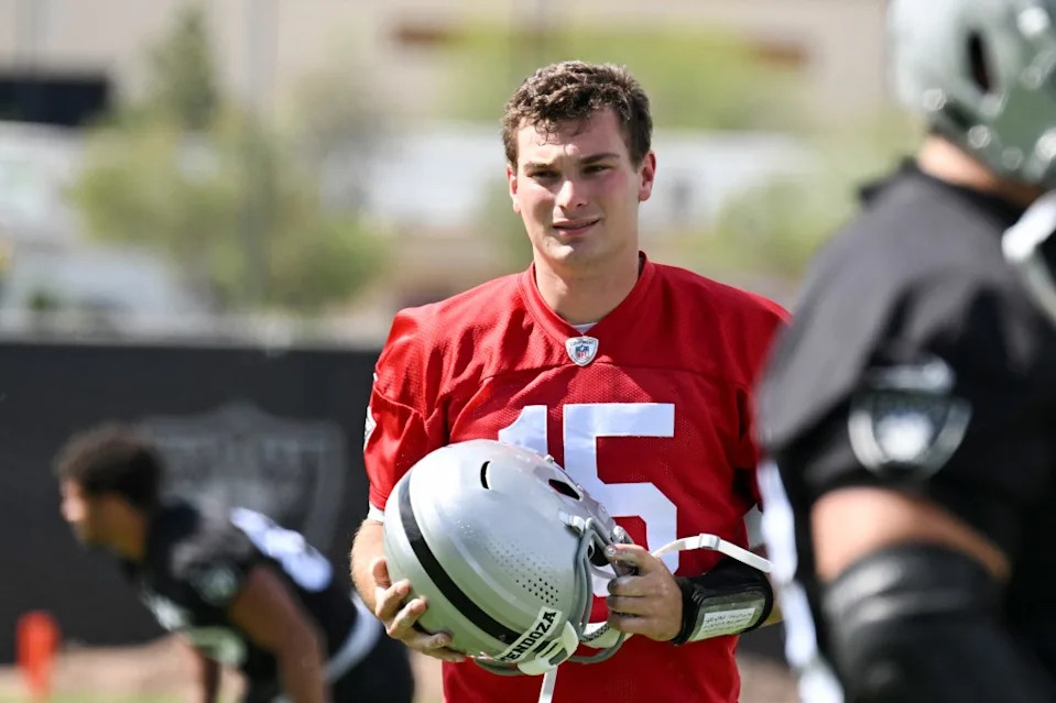 Fernando Mendoza could force his way as the starting quarterback for Raiders next season. IMAGN IMAGES via Reuters Connect