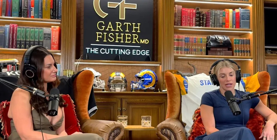 Kelly Stafford speaks during an episode of “The Cutting Edge” podcast. YouTube/The Cutting Edge