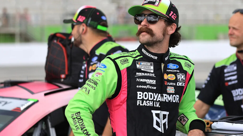 Ryan Blaney wins pole and Team Penske teammate Joey Logano is 2nd at NASCAR Atlanta qualifying