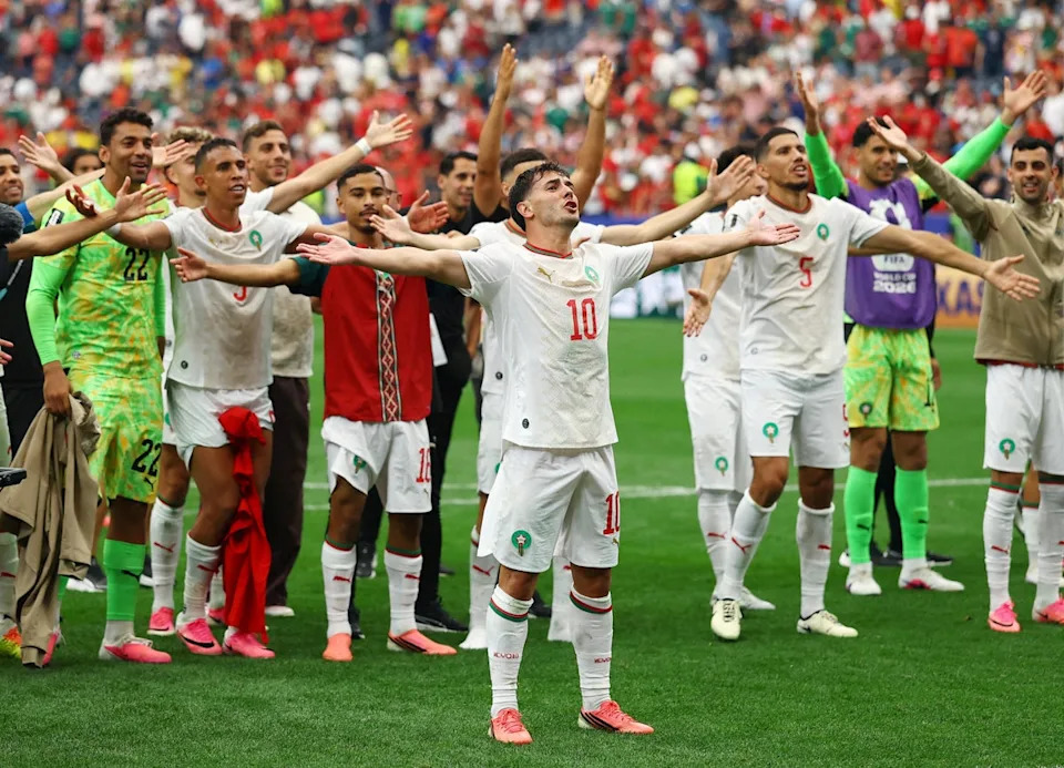 Morocco were the first team to eliminate a host nation (Reuters)