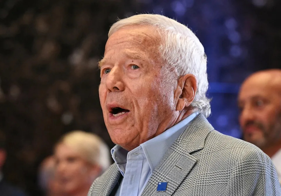 Robert Kraft, owner of the New England Patriots, attends a FIFA reception at Trump Tower in New York on July 17, 2026. AFP via Getty Images