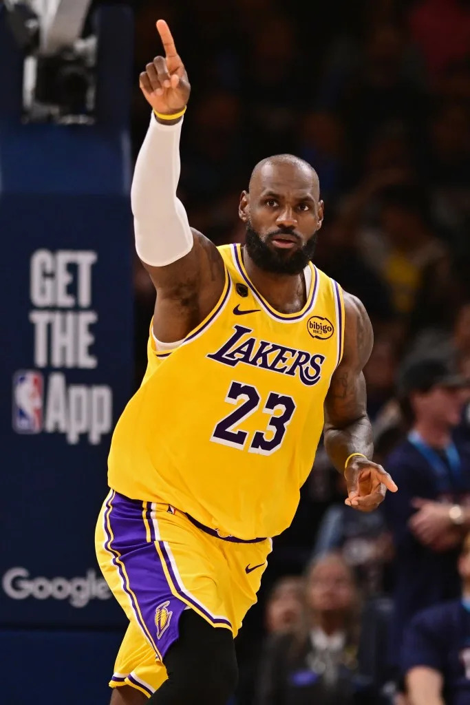 James carried the <a class="link " href="https://sports.yahoo.com/nba/teams/la-lakers/" data-i13n="sec:content-canvas;subsec:anchor_text;elm:context_link" data-ylk="slk:Lakers;sec:content-canvas;subsec:anchor_text;elm:context_link;itc:0" data-yga="{"yLinkElement":"context_link","yModuleName":"content-canvas","yLinkText":"Lakers","ySubModuleName":"anchor_text","yHasCommerce":false}">Lakers</a> to a first-round playoff victory over the Rockets. Getty Images