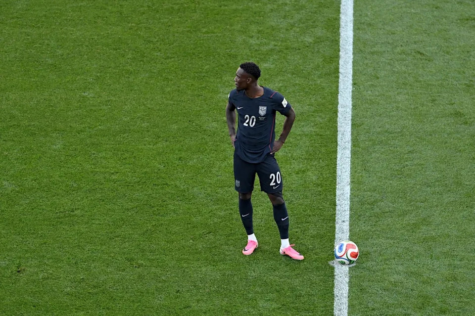 Folarin Balogun was permitted to play against Belgium (Getty)