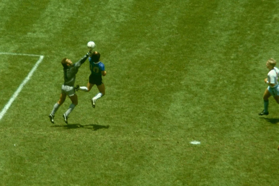 A knockout meeting between England and Argentina will conjure memories of Maradona (Getty)