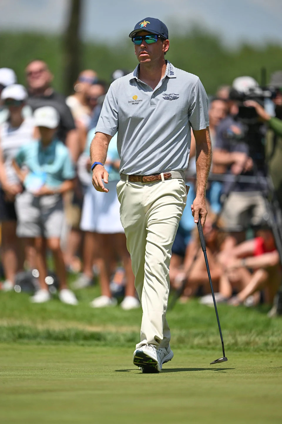 Ben Kohles walks on the 9th green during the final round of the John Deere Classic. July 5, 2026; Silvis, Illinois, Credit: Marc Lebryk-Imagn Images.