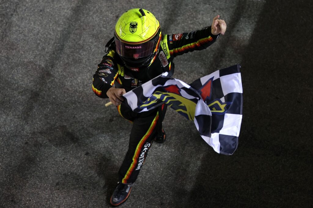 Brandon Jones denies Chase Elliott in NASCAR O’Reilly overtime to win at Chicagoland