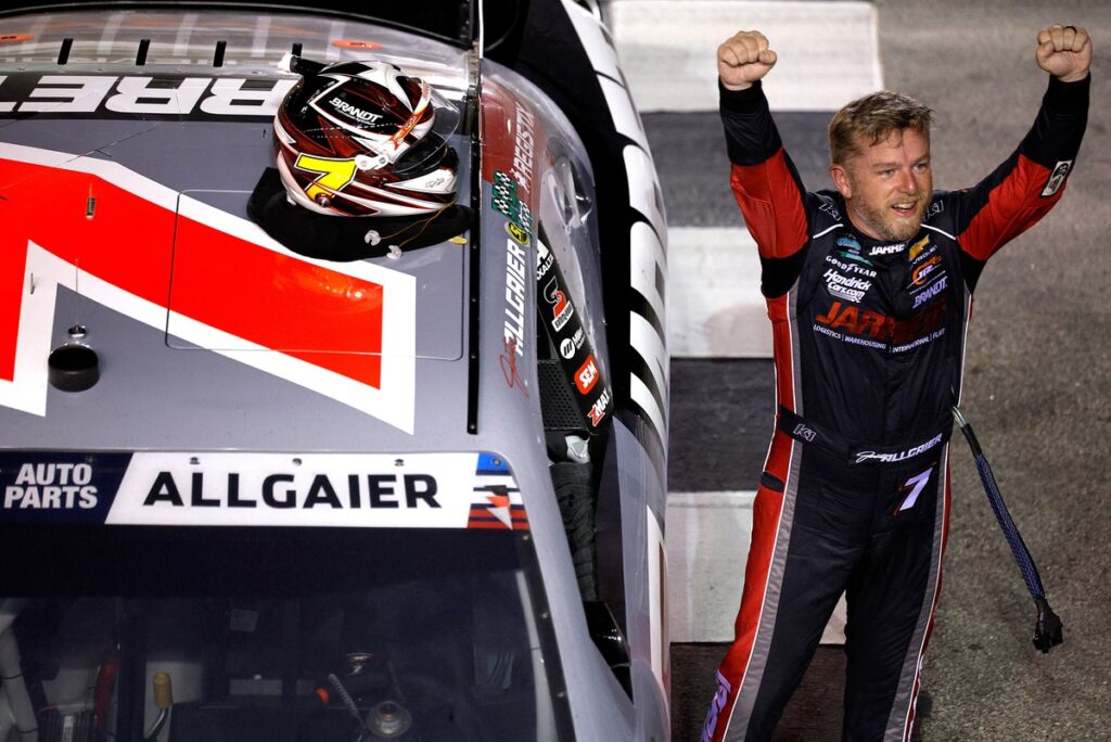Through double overtime and four red flags, Allgaier wins mad Atlanta O’Reilly race Through double overtime and four red flags, Allgaier wins mad Atlanta O’Reilly race