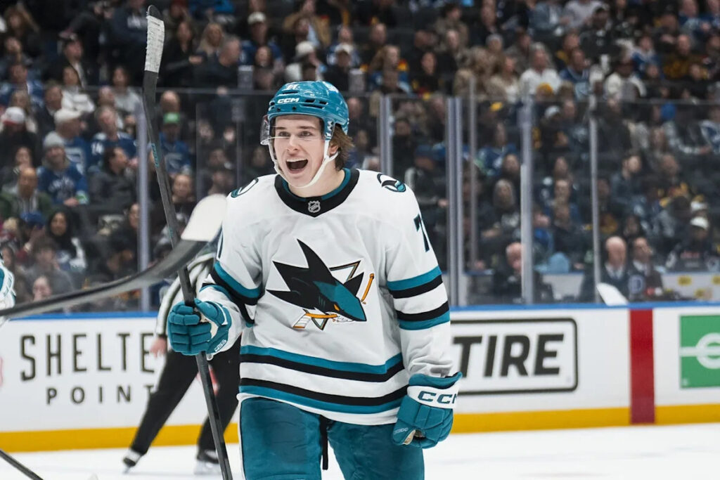 Sharks’ Macklin Celebrini becomes youngest player to grace cover of NHL video game