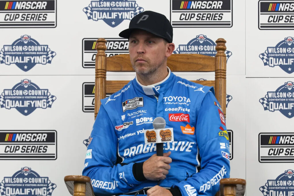 Denny Hamlin Explains Sonoma Spin-Out, Spreads Blame Across Three Drivers