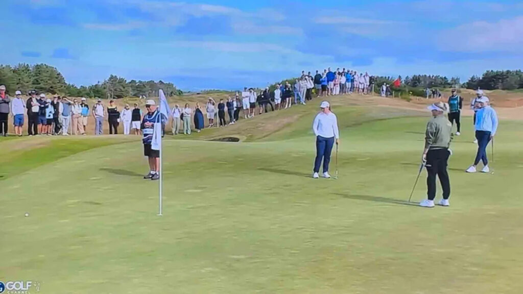 ‘Could be de-greened’: Charley Hull hits 15-foot putt, then plays 5 more shots