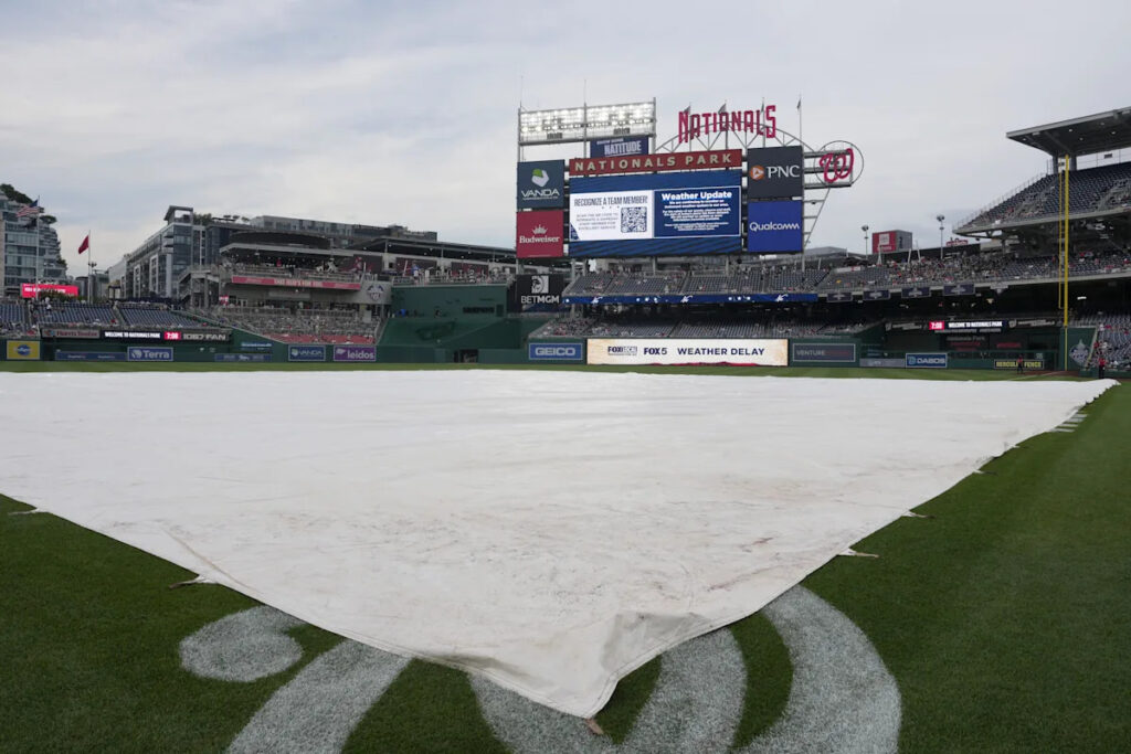 Yankees, Nationals in rain delay on Friday night Yankees, Nationals in rain delay on Friday night