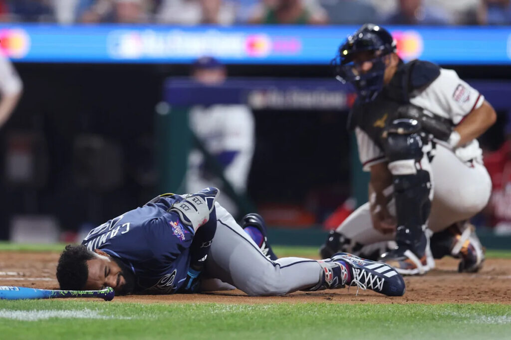 Junior Caminero injury update: Rays slugger exits MLB All-Star Game after being hit by pitch