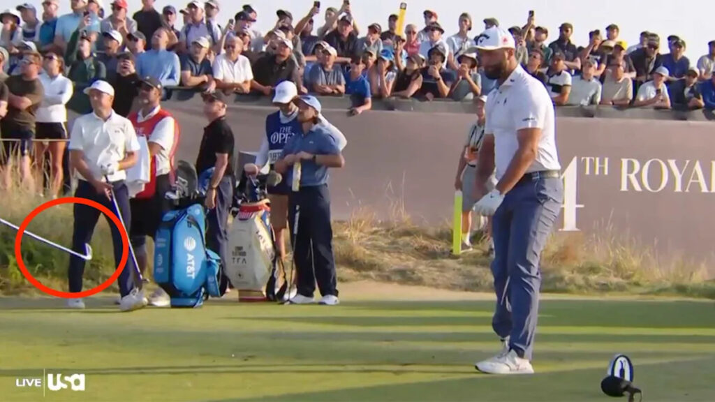 Jon Rahm receives code-of-conduct warning for tomahawking club Jon Rahm receives code-of-conduct warning for tomahawking club
