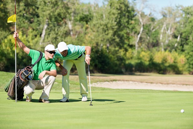 Rules of Golf Review: His partner was late for their match but acted as a caddie on the first hole. Can he do that? Rules of Golf Review: His partner was late for their match but acted as a caddie on the first hole. Can he do that?