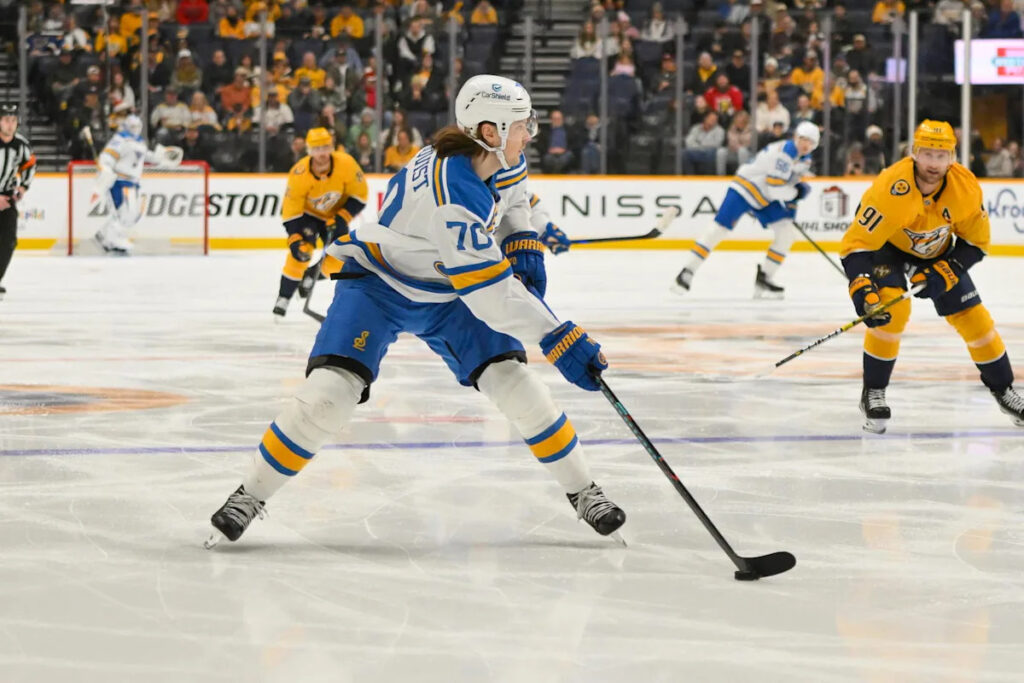 Blues Bring Oskar Sundqvist Back On One-Year, Two-Way Contract Blues Bring Oskar Sundqvist Back On One-Year, Two-Way Contract