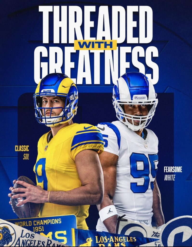 Rams unveil “Fearsome White” and “Classic Sol” alternate uniforms Rams unveil “Fearsome White” and “Classic Sol” alternate uniforms