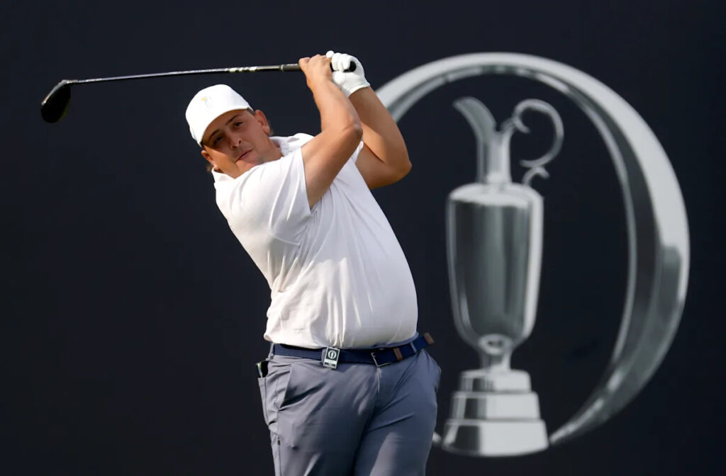Argentina’s Mateo Pulcini celebrates 18th hole birdie at British Open by celebrating like Enzo Fernández Argentina’s Mateo Pulcini celebrates 18th hole birdie at British Open by celebrating like Enzo Fernández