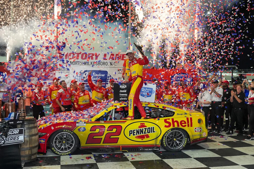 Joey Logano discusses big NASCAR win at North Wilkesboro in 2026 Joey Logano discusses big NASCAR win at North Wilkesboro in 2026