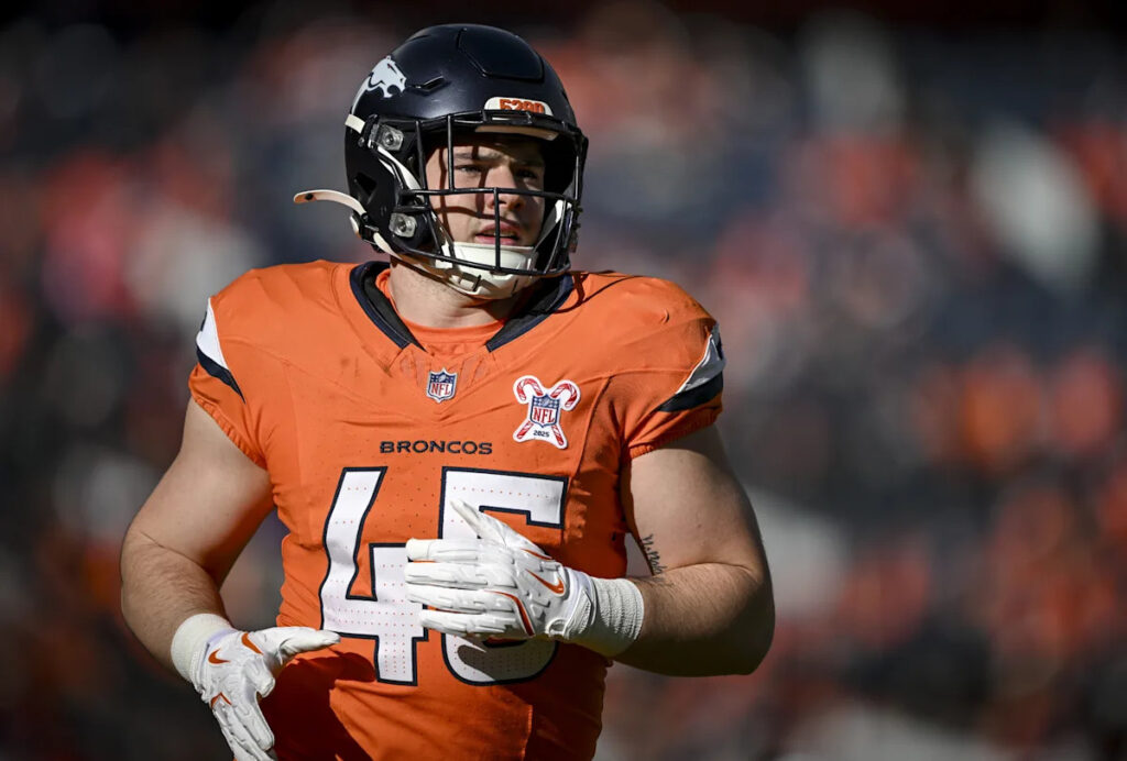 Can Nate Adkins earn a spot in a crowded Broncos’ tight end room? Can Nate Adkins earn a spot in a crowded Broncos’ tight end room?