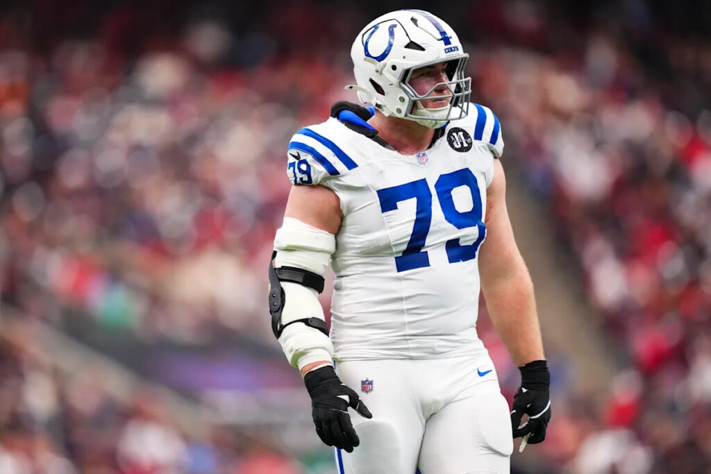 Colts OT Bernhard Raimann receives votes for Top 10 players at his position in league survey