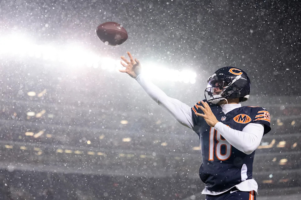 Caleb Williams had 27 touchdowns and seven interceptions last season. (Photo by Michael Owens/Getty Images)