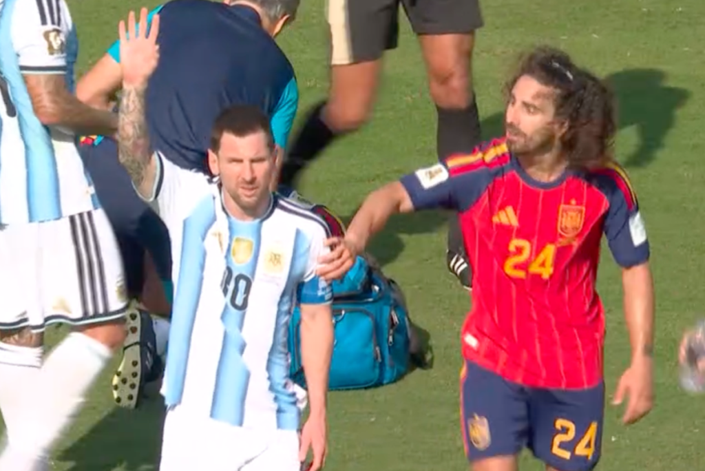 Lionel Messi called ‘a baby’ after attempting to get Marc Cucurella sent off in World Cup final Lionel Messi called ‘a baby’ after attempting to get Marc Cucurella sent off in World Cup final