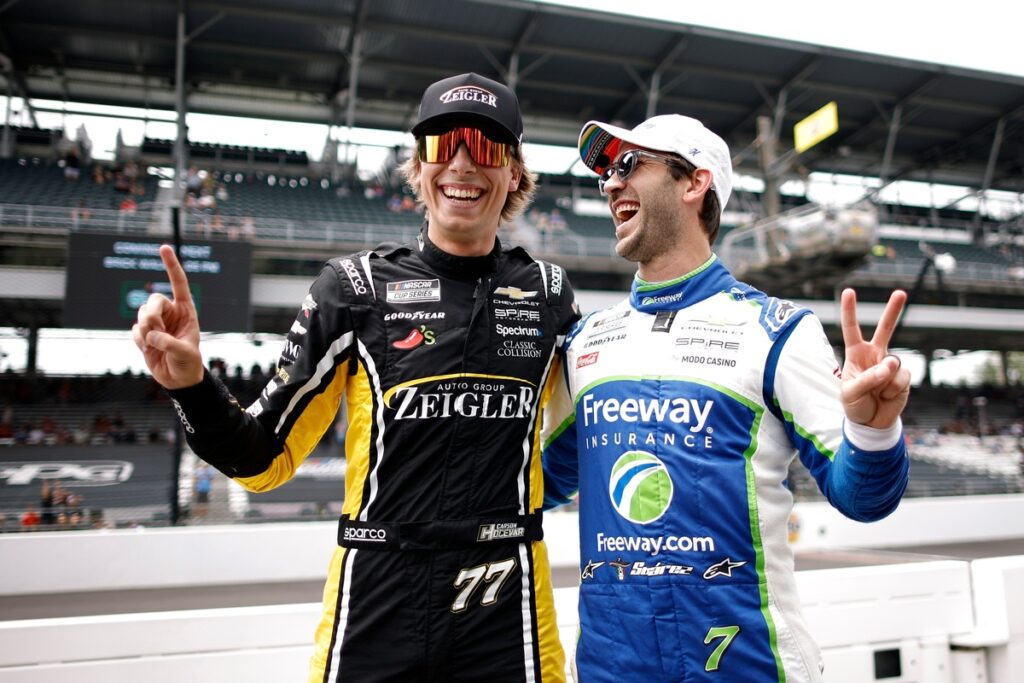 NASCAR Cup Brickyard 400 starting lineup: Carson Hocevar earns pole in Spire 1-2 NASCAR Cup Brickyard 400 starting lineup: Carson Hocevar earns pole in Spire 1-2