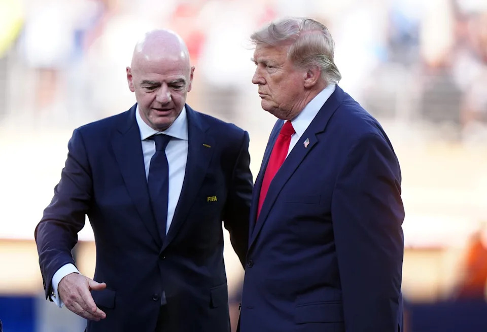 Trump had no issue intervening at the World Cup to suspend USA striker Folarin Balogun’s ban to much controversy (PA Wire)
