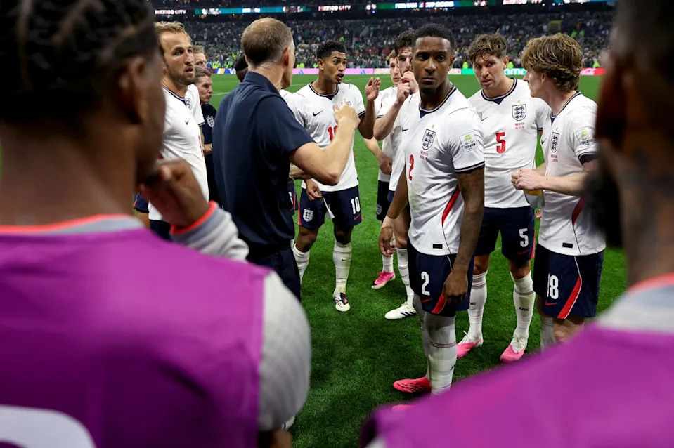 England progressed after a rearguard performance in the second-half in the Azteca (Getty)