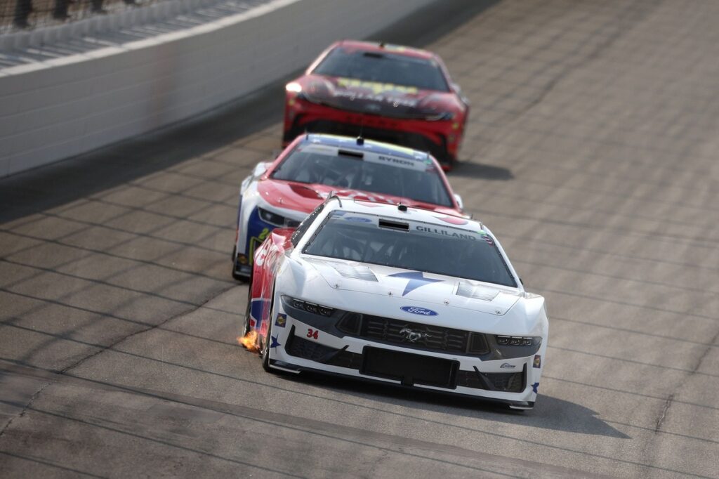 Chicagoland is a new, very jumpy race track for NASCAR NextGen cars Chicagoland is a new, very jumpy race track for NASCAR NextGen cars