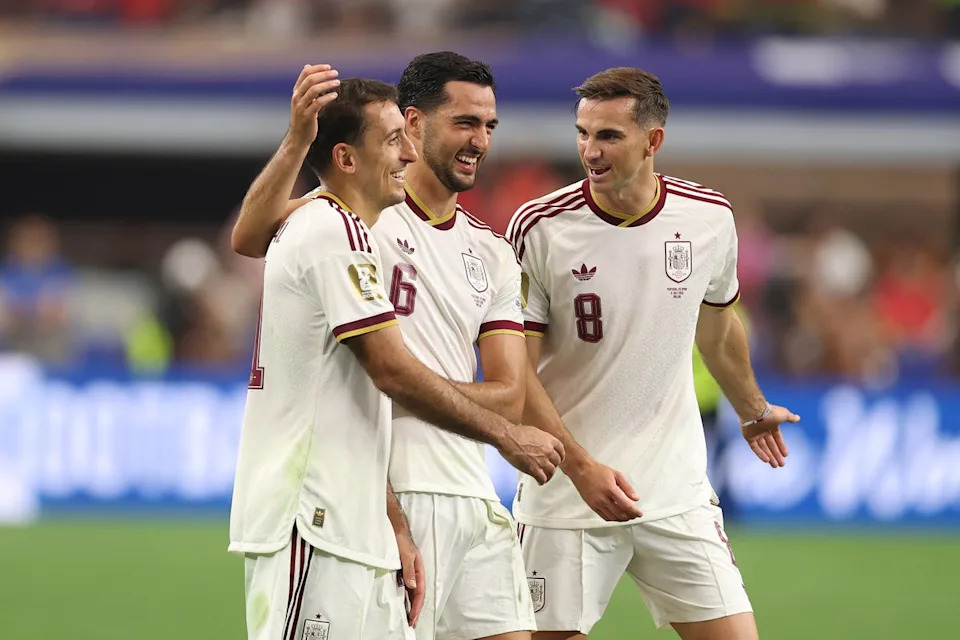 Spain are into the quarter-finals after beating Portugal (Getty)