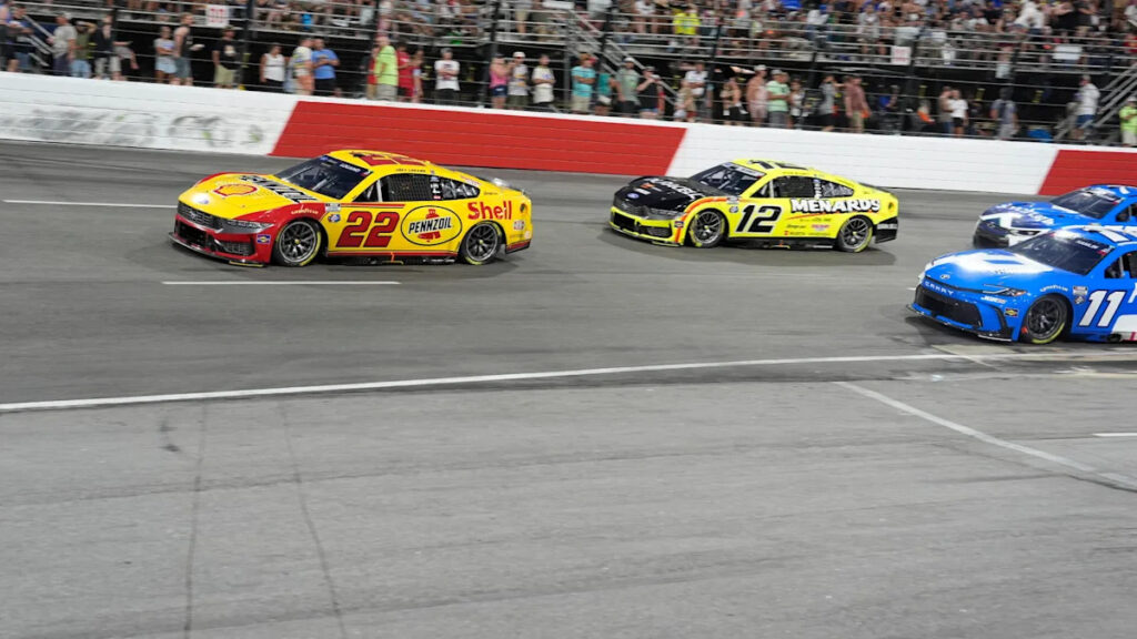 Joey Logano ends victory drought in NASCAR points return to North Wilkesboro Joey Logano ends victory drought in NASCAR points return to North Wilkesboro