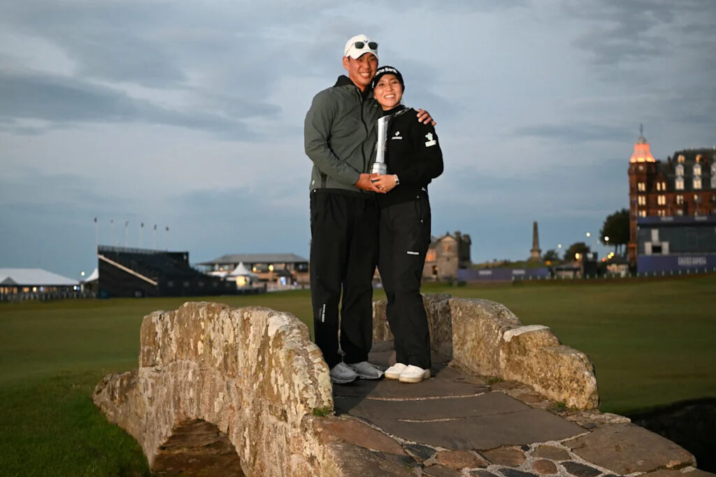 Lydia Ko has husband on the bag at Evian, jokes he’s not getting paid