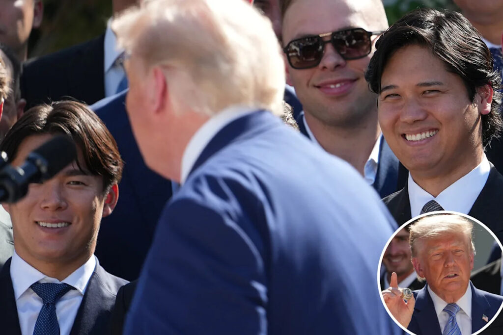 President Trump makes Shohei Ohtani, Yoshinobu Yamamoto joke on Dodgers’ White House visit President Trump makes Shohei Ohtani, Yoshinobu Yamamoto joke on Dodgers’ White House visit