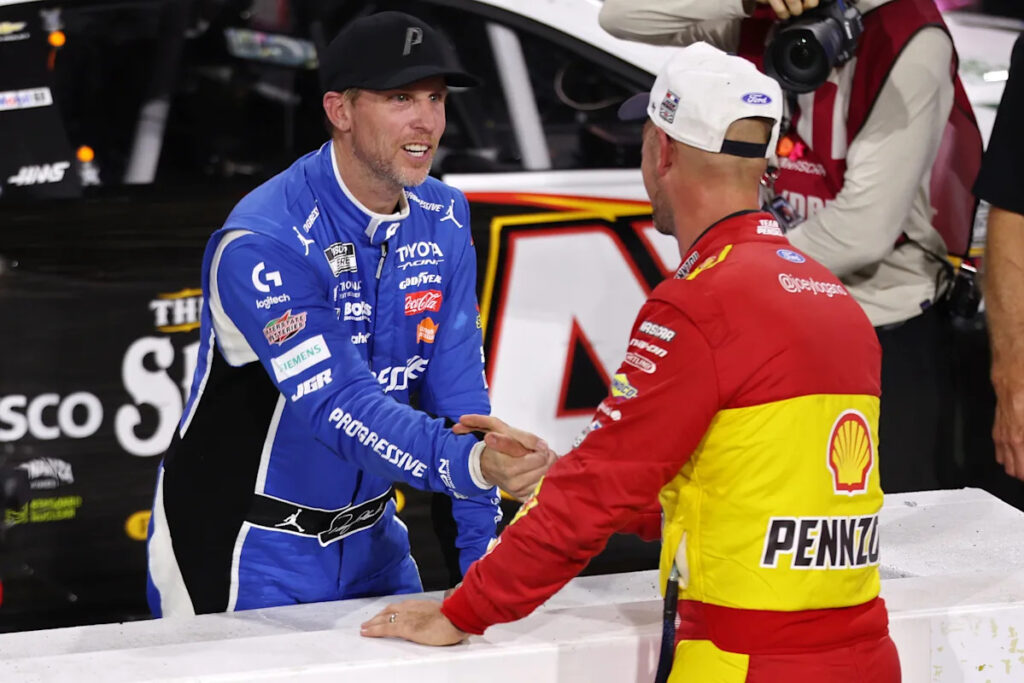 NASCAR Cup Series Driver Reveals Painful Denny Hamlin Battle That Nearly Changed North Wilkesboro Win NASCAR Cup Series Driver Reveals Painful Denny Hamlin Battle That Nearly Changed North Wilkesboro Win