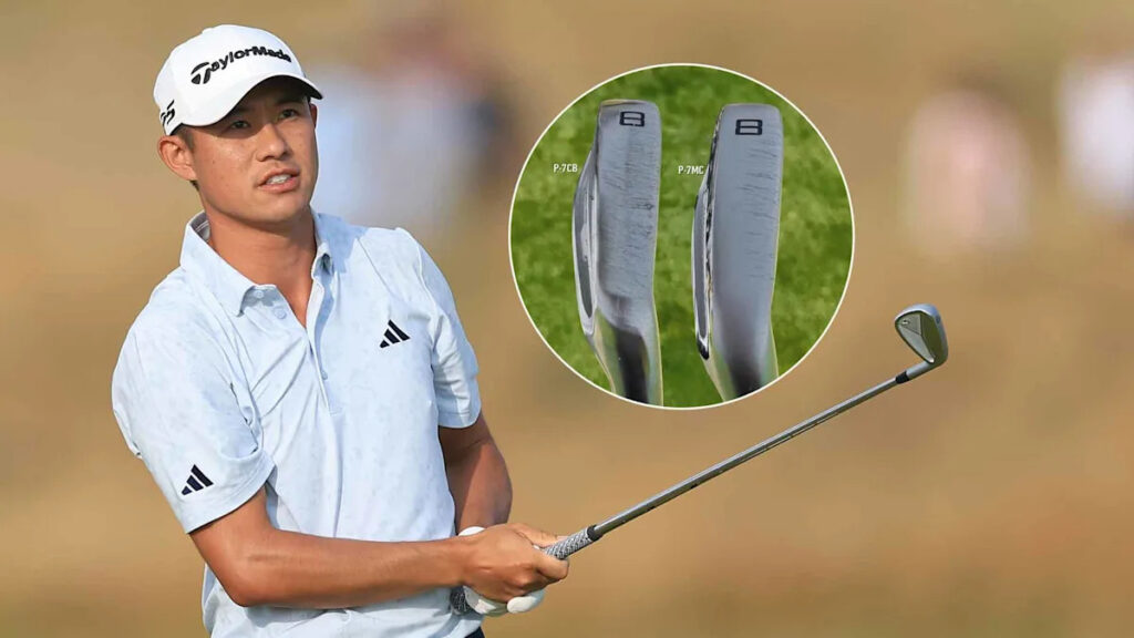 Why Collin Morikawa tested irons off a cart path for The Open Why Collin Morikawa tested irons off a cart path for The Open
