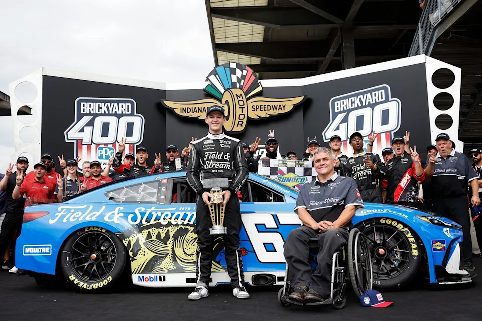 Corey Heim and crew chief Bookie Barker, No. 67 23XI Racing Toyota