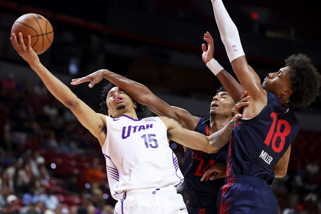 Jazz guard stretchered off court during NBA Summer League game