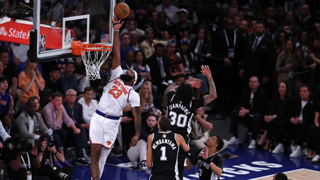 Mitchell Robinson explains finger injury before NBA Finals