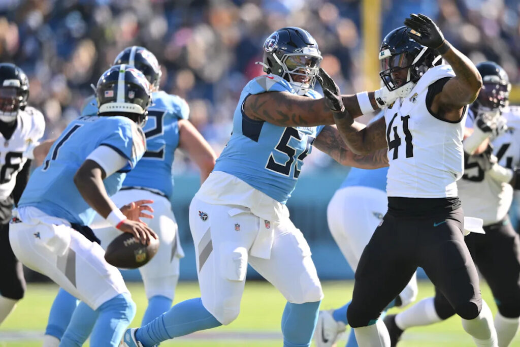 The Titans signed an offensive tackle, but he doesn’t solve their problem