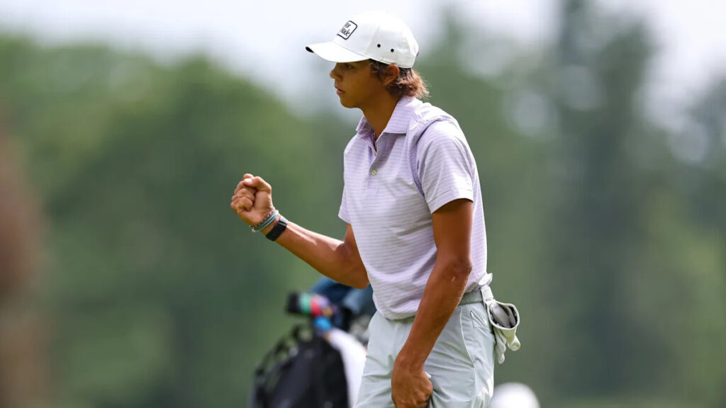 Charlie Woods gets into 14-for-2 playoff for final match-play berths at U.S. Junior Charlie Woods gets into 14-for-2 playoff for final match-play berths at U.S. Junior