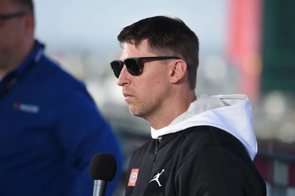“Ended Joey’s Championship Hopes”– Denny Hamlin Drops Blunt Reality Check On Isolated Cup Driver After Atlanta Loss “Ended Joey’s Championship Hopes”– Denny Hamlin Drops Blunt Reality Check On Isolated Cup Driver After Atlanta Loss