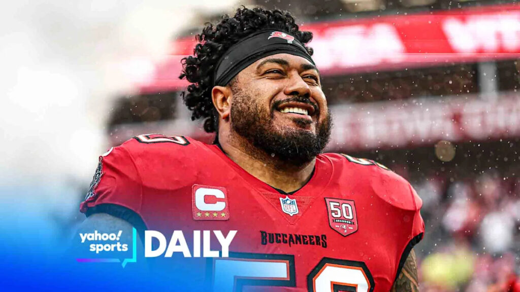 Buccaneers’ Vea ‘tweaked’ back one day after trade request reported