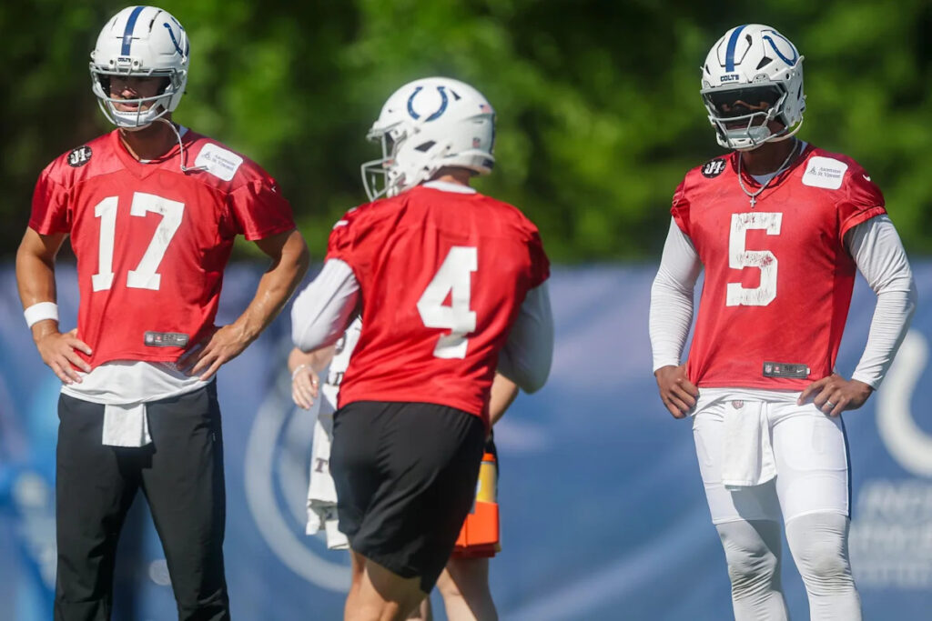 Colts currently intend to keep all three quarterbacks, but situation remains fluid
